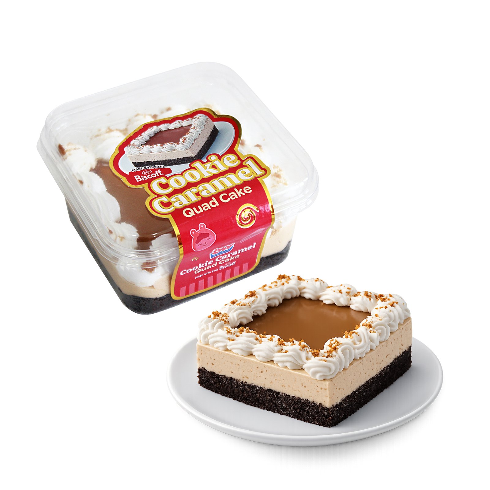 Cookie Caramel Quad Cake
